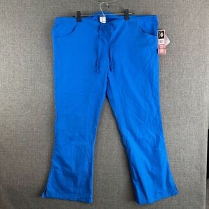 Dickies Medical Uniforms Blue Flare Scrub Pants Size XL Easy Care